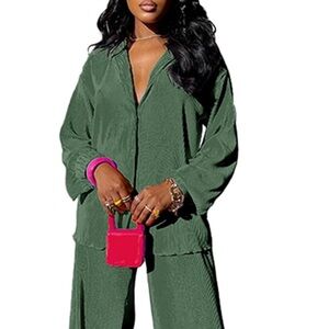 Plisse Two-piece Set